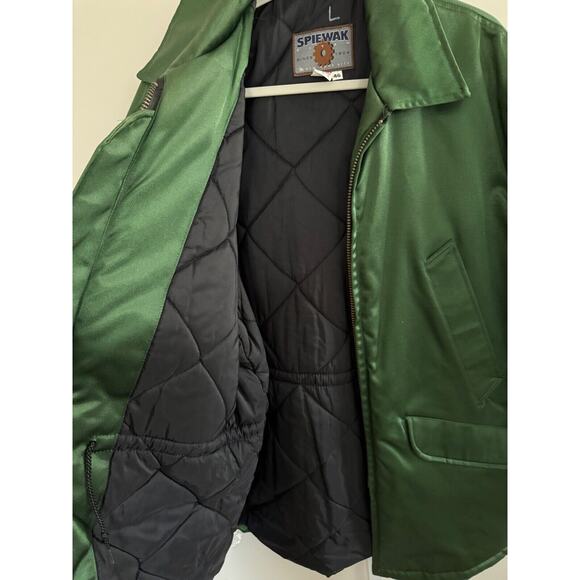 Vintage Spiewak Quilted Parka Mens Size 46  USA NWOT Quality Work Wear Green - Picture 6 of 10